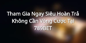 Tham Gia Ngay Siêu Hoàn Trả Không Cần Vòng Cược Tại 789BET